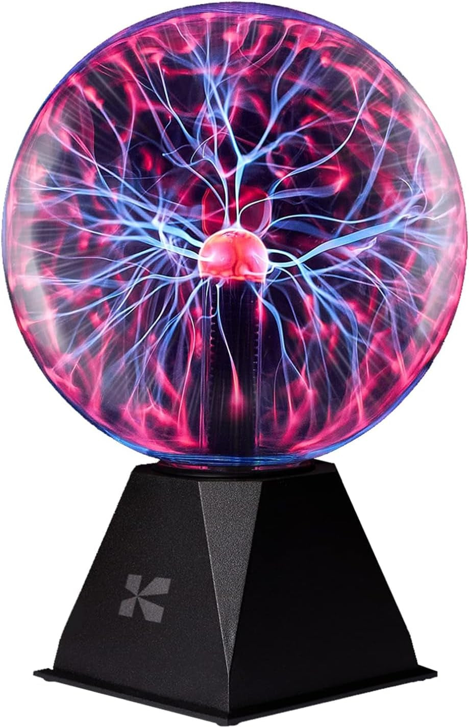 7 Inch Plasma Ball Lamp - Touch and Sound Sensitive Electric Globe with Lightning Effects - Plug-In Energy Ball for Parties, Room Decor, and STEM Learning - Static Electricity Sphere for Kids